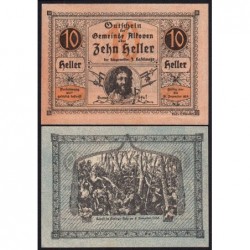 Autriche - Notgeld - Alkoven - 10 heller - Type III b - 1920 - Etat : pr.NEUF