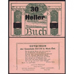 Autriche - Notgeld - Buch - 30 heller - Type III - 06/1920 - Etat : NEUF