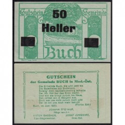 Autriche - Notgeld - Buch - 50 heller - Type III - 06/1920 - Etat : SPL