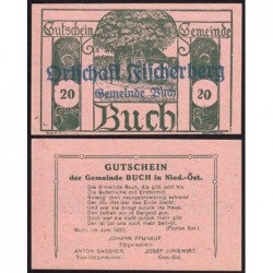Autriche - Notgeld - Buch - 20 heller - Type X a - 06/1920 - Etat : pr.NEUF