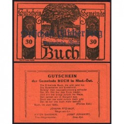 Autriche - Notgeld - Buch - 30 heller - Type X a - 06/1920 - Etat : NEUF