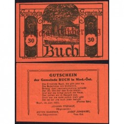 Autriche - Notgeld - Buch - 30 heller - Type X b - 06/1920 - Etat : NEUF