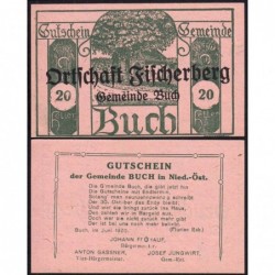 Autriche - Notgeld - Buch - 20 heller - Type X c - 06/1920 - Etat : NEUF