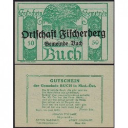 Autriche - Notgeld - Buch - 50 heller - Type X c - 06/1920 - Etat : SPL+