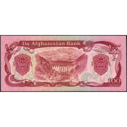 Afghanistan - Pick 58b - 100 afghanis - Série 60 - 1990 - Etat : SPL