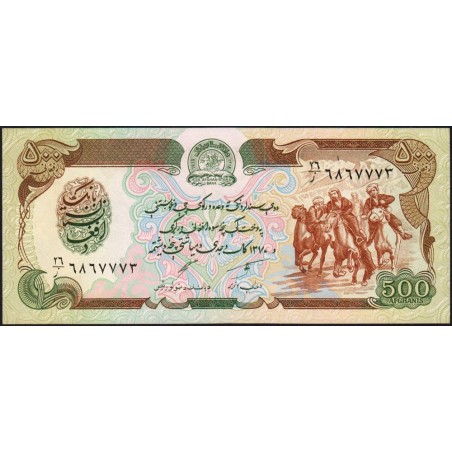 Afghanistan - Pick 60c - 500 afghanis - Série 26 - 1991 - Etat : NEUF