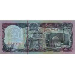 Afghanistan - Pick 62 - 5'000 afghanis - Série 36 - 1993 - Etat : SPL+