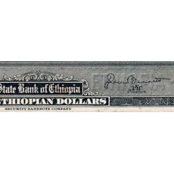 Ethiopie - Pick 14b - 10 ethiopian dollars - Série AG - 1950 - Etat : SUP+