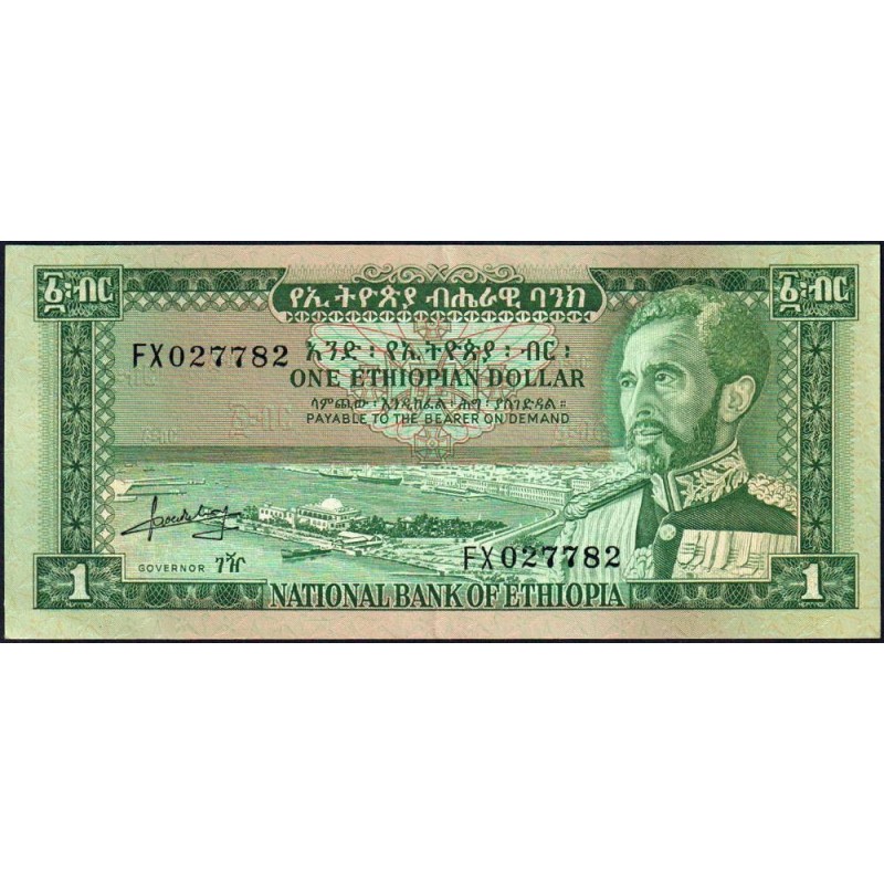 Ethiopie - Pick 25 - 1 ethiopian dollar - Série FX - 1966 - Etat : SUP+