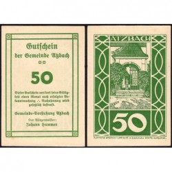 Autriche - Notgeld - Atzbach - 50 heller - Type b - 1920 - Etat : pr.NEUF