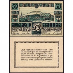 Autriche - Notgeld - Brunn-am-Gebirge - 50 heller - Type b - 16/06/1920 - Etat : NEUF