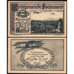 Autriche - Notgeld - Fischamend - 20 heller - Type I - 1920 - Etat : NEUF
