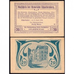 Autriche - Notgeld - Schardenberg - 20 heller - 09/06/1920 - Etat : SUP+