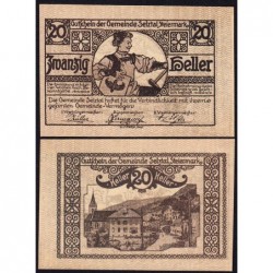 Autriche - Notgeld - Selztal - 20 heller - Type a - 1920 - Etat : NEUF