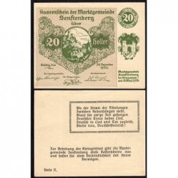 Autriche - Notgeld - Senftenberg - 20 heller - Type I c - 15/05/1920 - Etat : SPL