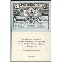 Autriche - Notgeld - Traiskirchen - 20 heller - Type I b - 30/05/1920 - Etat : NEUF