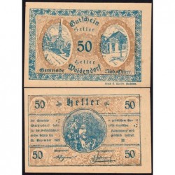 Autriche - Notgeld - Waidendorf - 50 heller - Type c - 1920 - Etat : NEUF
