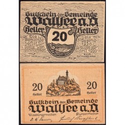 Autriche - Notgeld - Wallsee - 20 heller - Type I e - 04/1920 - Etat : SPL