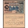 Autriche - Notgeld - Wampersdorf - 20 heller - Type a - 1920 - Etat : NEUF
