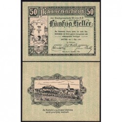 Autriche - Notgeld - Weitra - 50 heller - Type b - 07/05/1920 - Etat : NEUF