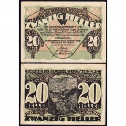 Autriche - Notgeld - Wernstein - 20 heller - Type I a - 1920 - Etat : SPL