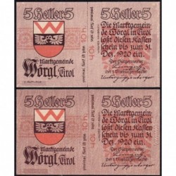 Autriche - Notgeld - Wörgl - 10 heller - Type I b - 1920 - Etat : NEUF