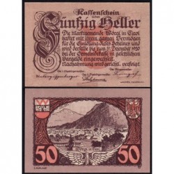 Autriche - Notgeld - Wörgl - 50 heller - Type I b - 1920 - Etat : pr.NEUF