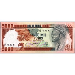 Guinée Bissau - Pick 9 - 5'000 pesos - Série A/10 - 12/09/1984 - Etat : pr.NEUF