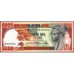 Guinée Bissau - Pick 9 - 5'000 pesos - Série A/11 - 12/09/1984 - Etat : NEUF