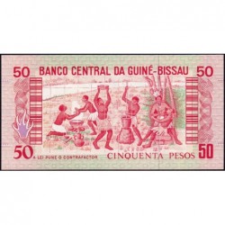 Guinée Bissau - Pick 10 - 50 pesos - Série AB - 01/03/1990 - Etat : NEUF