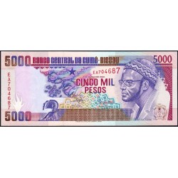 Guinée Bissau - Pick 14a - 5'000 pesos - Série EA - 01/03/1990 - Etat : NEUF