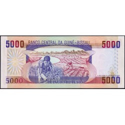 Guinée Bissau - Pick 14a - 5'000 pesos - Série EA - 01/03/1990 - Etat : NEUF