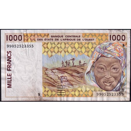 Guinée Bissau - Pick 911Sc - 1'000 francs - 1998 - Etat : TB+