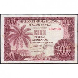 Guinée Equatoriale - Pick 1 - 100 pesetas guinéens - 12/10/1969 - Etat : TTB-