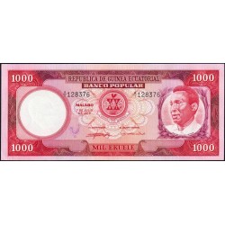 Guinée Equatoriale - Pick 8 - 1'000 ekuele - Type 1 - Série A/1 - 07/07/1975 - Etat : pr.NEUF