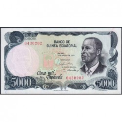 Guinée Equatoriale - Pick 17 - 5'000 bipkwele - 03/08/1978 - Etat : pr.NEUF