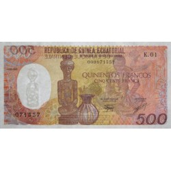 Guinée Equatoriale - Pick 20 - 500 francs - Série K.01 - 01/01/1985 - Etat : SPL+