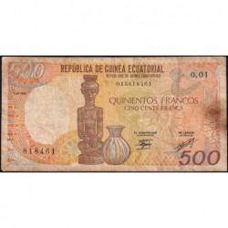 Guinée Equatoriale - Pick 20 - 500 francs - Série O.01 - 01/01/1985 - Etat : B+