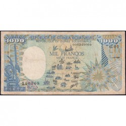 Guinée Equatoriale - Pick 21 - 1'000 francs - Série G.01 - 01/01/1985 - Etat : TB+