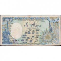 Guinée Equatoriale - Pick 21 - 1'000 francs - Série N.01 - 01/01/1985 - Etat : TB+