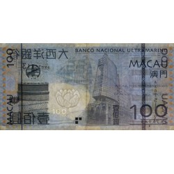 Chine - Macao - Pick 82c_1 - 100 patacas - Série AX - 11/11/2013 - Etat : TTB