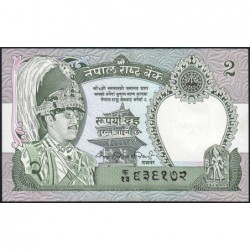 Népal - Pick 29a - 2 rupees - Série 13 - 1981 - Etat : SUP