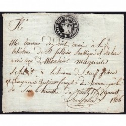 Ardèche - Saint-Félicien - 1er Empire - 1806 - Régie des droits réunis - 9 francs - Etat : TTB+