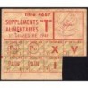 1949 - Titre 4687 - Supplément de pain - Catégorie T - 1er trimestre - Etat : TTB