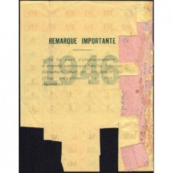 Annexe carte de vêtements - Catégorie A - 1946 - Cours-la-Ville (69) - Etat : TTB