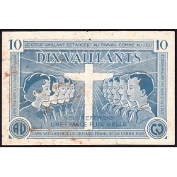 Billet de 10 vaillants - 1ère série /C - 1935-1945 - Etat : TB-