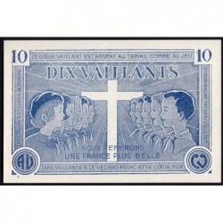 Billet de 10 vaillants - 1ère série /C - 1935-1945 - Etat : pr.NEUF