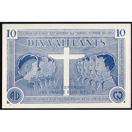 Billet de 10 vaillants - 1ère série /C - 1935-1945 - Etat : pr.NEUF