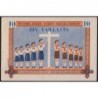 Billet de 10 vaillants - 4ème série  - Type B - 1943/1948 - Etat : SUP