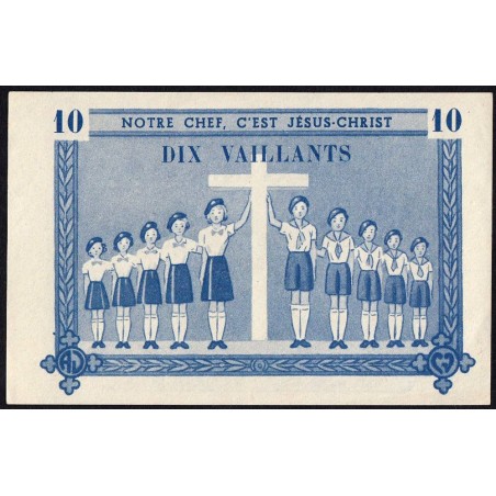 Billet de 10 vaillants - 5ème série  - Type A - 1948/1953 - Etat : pr.NEUF